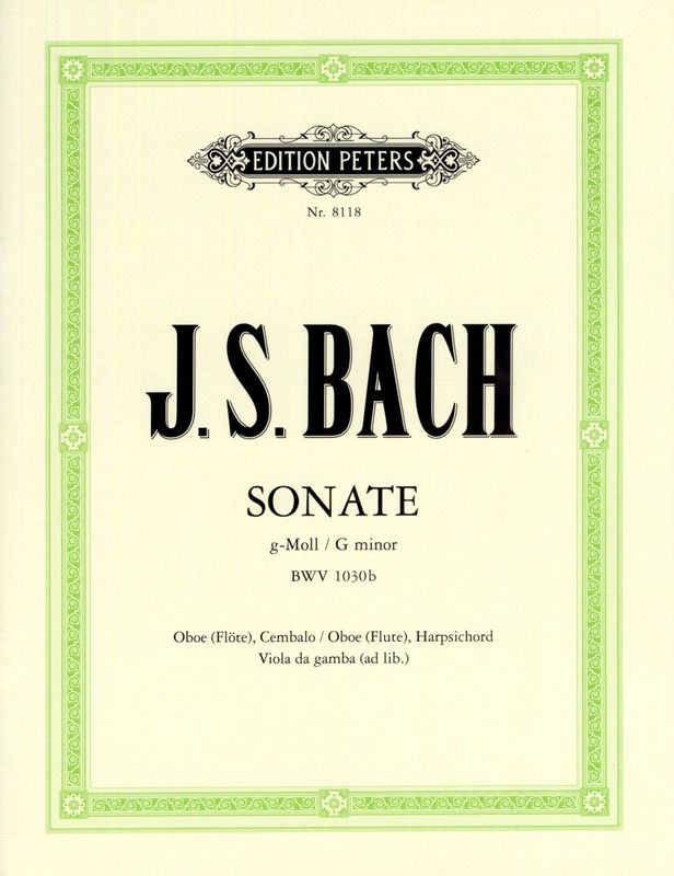 SONATA IN G MIN BWV1030 B OB/PNO - BACH J S
