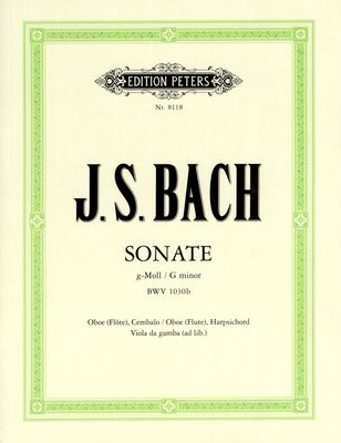 SONATA IN G MIN BWV1030 B OB/PNO - BACH J S