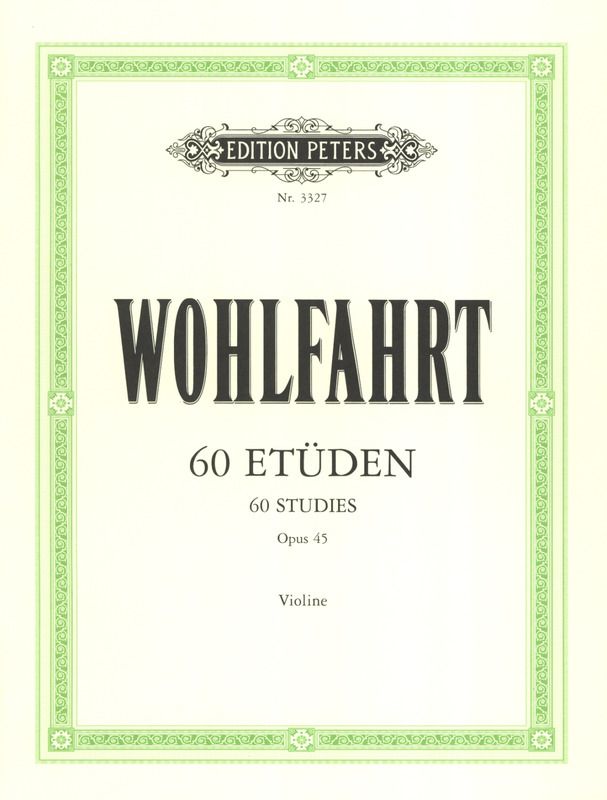 STUDIES 60 OP 45 COMP ED SITT - WOHLFAHRT