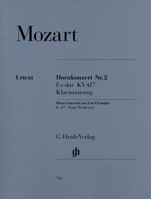 CONCERTO NO 2 E FLAT K 417 FHN/PNO URTEXT - MOZART