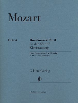 CONCERTO NO 3 K 447 E FLAT FHN/PNO - MOZART