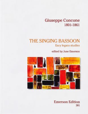 SINGING BASSOON FORTY LEGATO STUDIES OP 17 - CONCONE