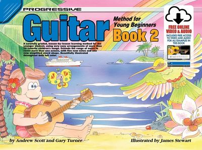 PROGRESSIVE GUITAR METH FOR YOUNG BEGIN BK 2 BK/ - TURNER SCOTT