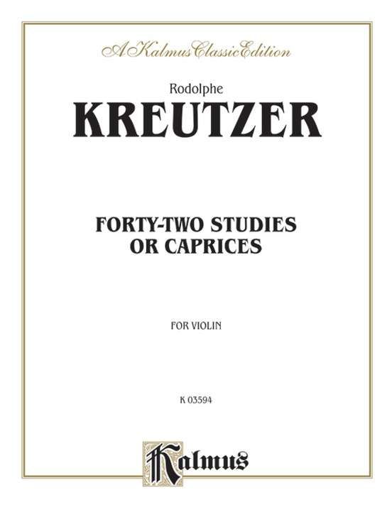 42 STUDIES AND CAPRICES VLN - KREUTZER
