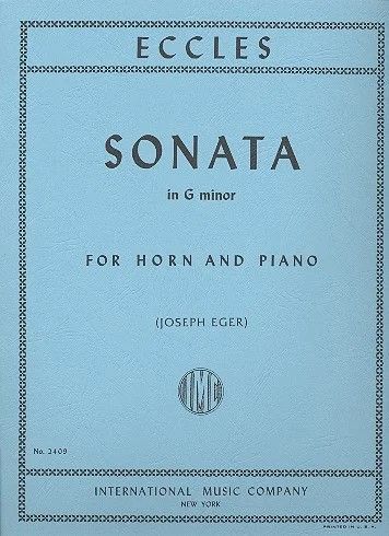 SONATA IN G MIN FHN/PNO - ECCLES