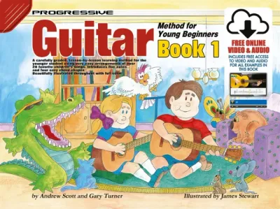 PROGRESSIVE GUITAR METH FOR YOUNG BEGIN BK 1 BK/ - TURNER SCOTT