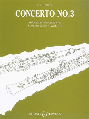 CONCERTO NO 3 G MIN OB/PNO - HANDEL