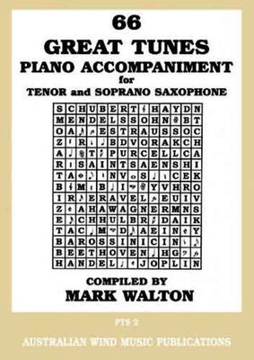 GREAT TUNES 66 PNO ACCOMP TENOR SAX/CLA - WALTON MARK
