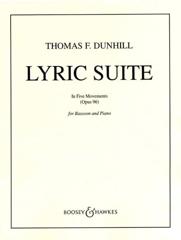 LYRIC SUITE OP 96 BSN/PNO CUSTOM PRINT - DUNHILL THO