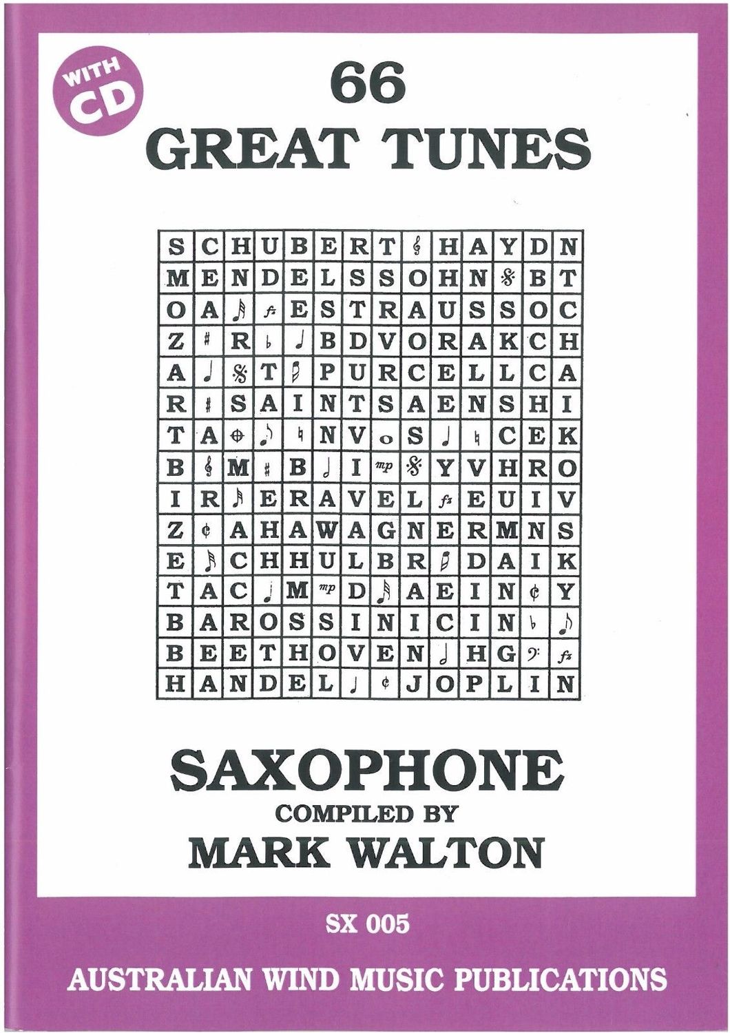 GREAT TUNES 66 ALTO SAX BK/CD - WALTON MARK