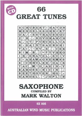 GREAT TUNES 66 ALTO SAX BK/CD - WALTON MARK