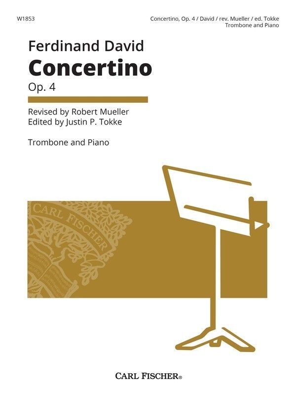DAVID - CONCERTINO OP 4 TROMBONE/PIANO - FERDINAND DAVID