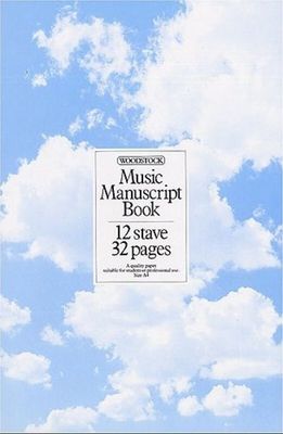 MANUSCRIPT BOOK 12 STAVE 32 PAGES A4 SPIRAL