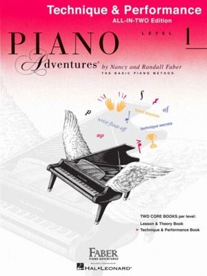 PIANO ADVENTURES ALL IN TWO LVL 1 TECHNIQUE - FABER
