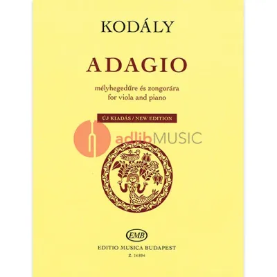 ADAGIO 1910 NEW EDITION FOR VIOLA/PIANO - KODALY