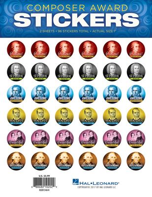 COMPOSER AWARD STICKERS