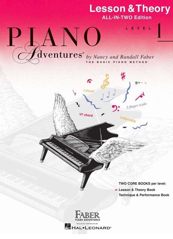 PIANO ADVENTURES ALL IN TWO LVL 1 LESSON THEORY - FABER