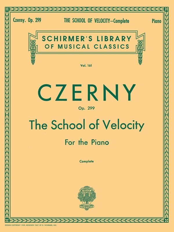 CZERNY - SCHOOL OF VELOCITY OP 299 COMPLETE PIAN - Carl Czerny