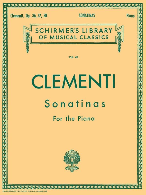 CLEMENTI - 12 SONATINAS OP 36 37 38 PIANO - Muzio Clementi