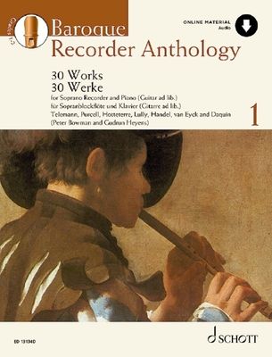 BAROQUE RECORDER ANTHOLOGY VOL 1 BK/OLA
