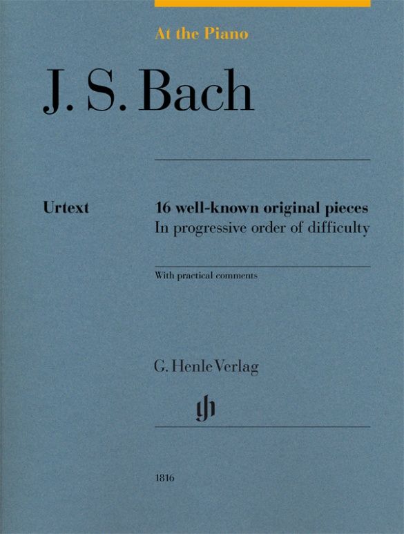 AT THE PIANO 16 WELL KNOW ORIGINAL PIECES - BACH J S