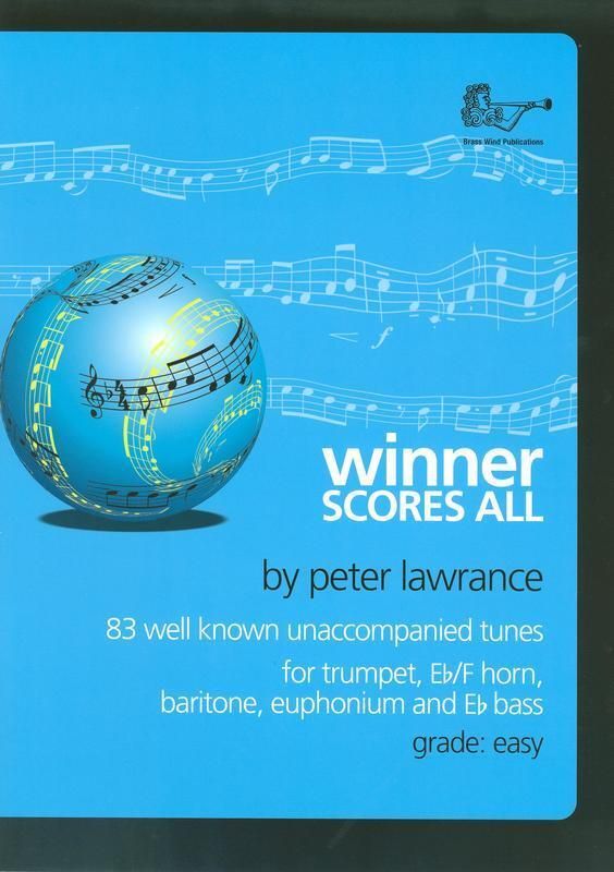 WINNER SCORES ALL for treble brass BK/CD - Peter Lawrance