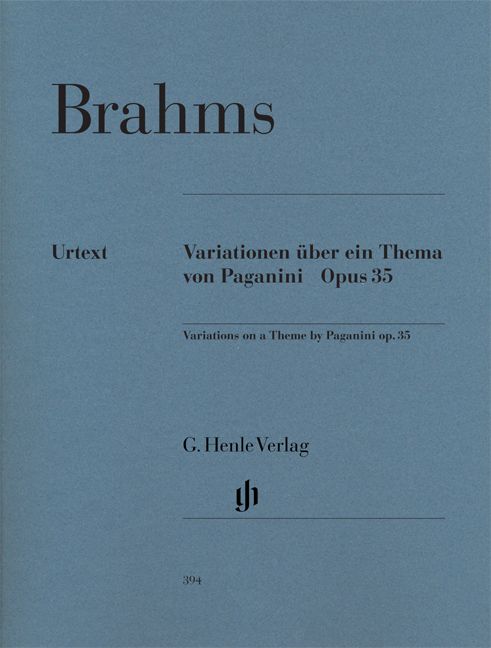 VARIATIONS ON A THEME OF PAGANINI OP 35 - BRAHMS