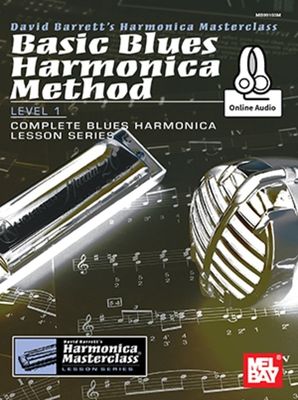 BASIC BLUES HARMONICA METHOD LEVEL 1 BK/OA - BARRETT DAVID