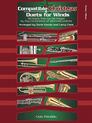 COMPATIBLE CHRISTMAS DUETS FOR WINDS FLUTE - CLARK GAZDA
