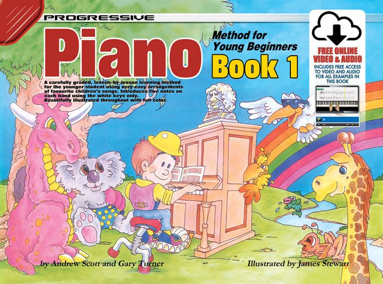 PROGRESSIVE PIANO METH FOR YOUNG BEGIN BK 1 BK/O - TURNER SCOTT