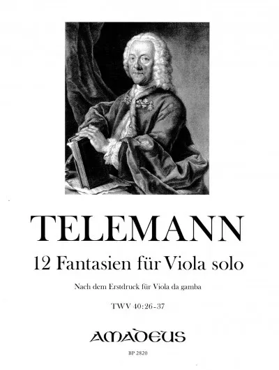 Telemann - 12 Fantasias TWV40:26-37 - Viola Solo Amadeus