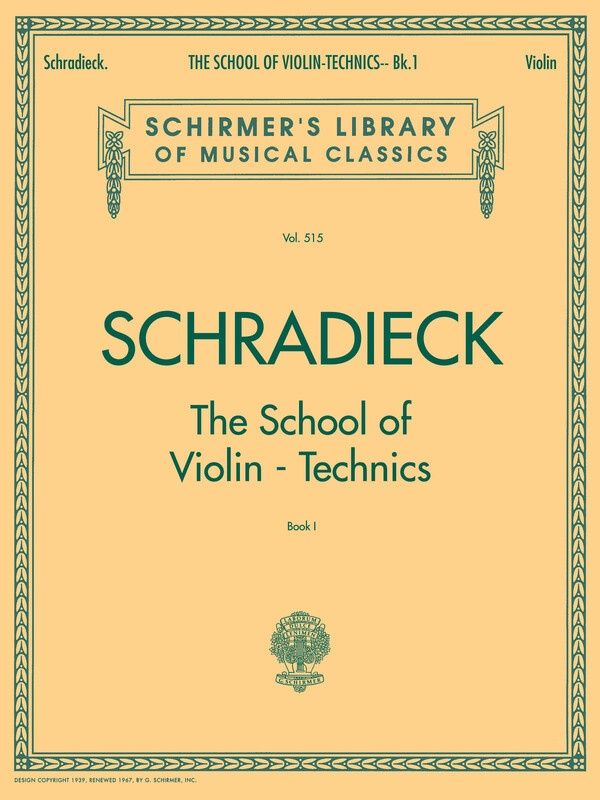 SCHRADIECK - SCHOOL OF VIOLIN TECHNICS BK 1