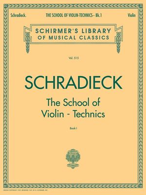 SCHRADIECK - SCHOOL OF VIOLIN TECHNICS BK 1