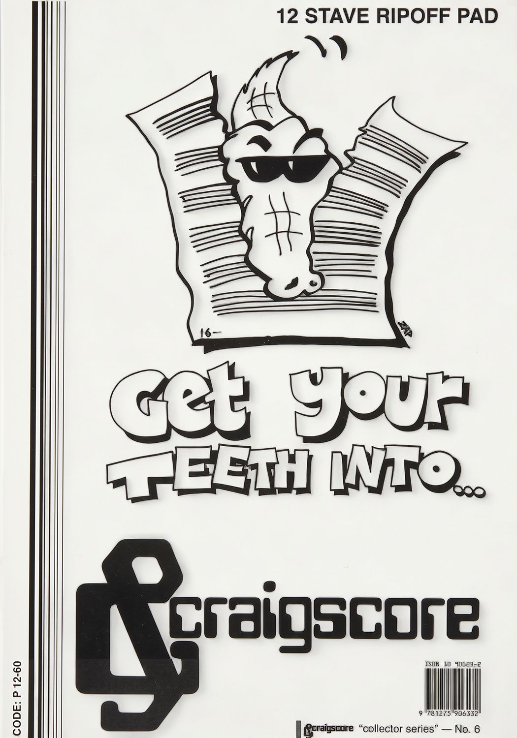 Craigscore 12 Stave Manuscript Ripoff Pad A4