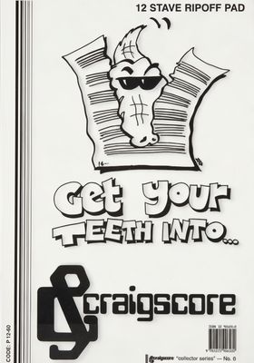 Craigscore 12 Stave Manuscript Ripoff Pad A4