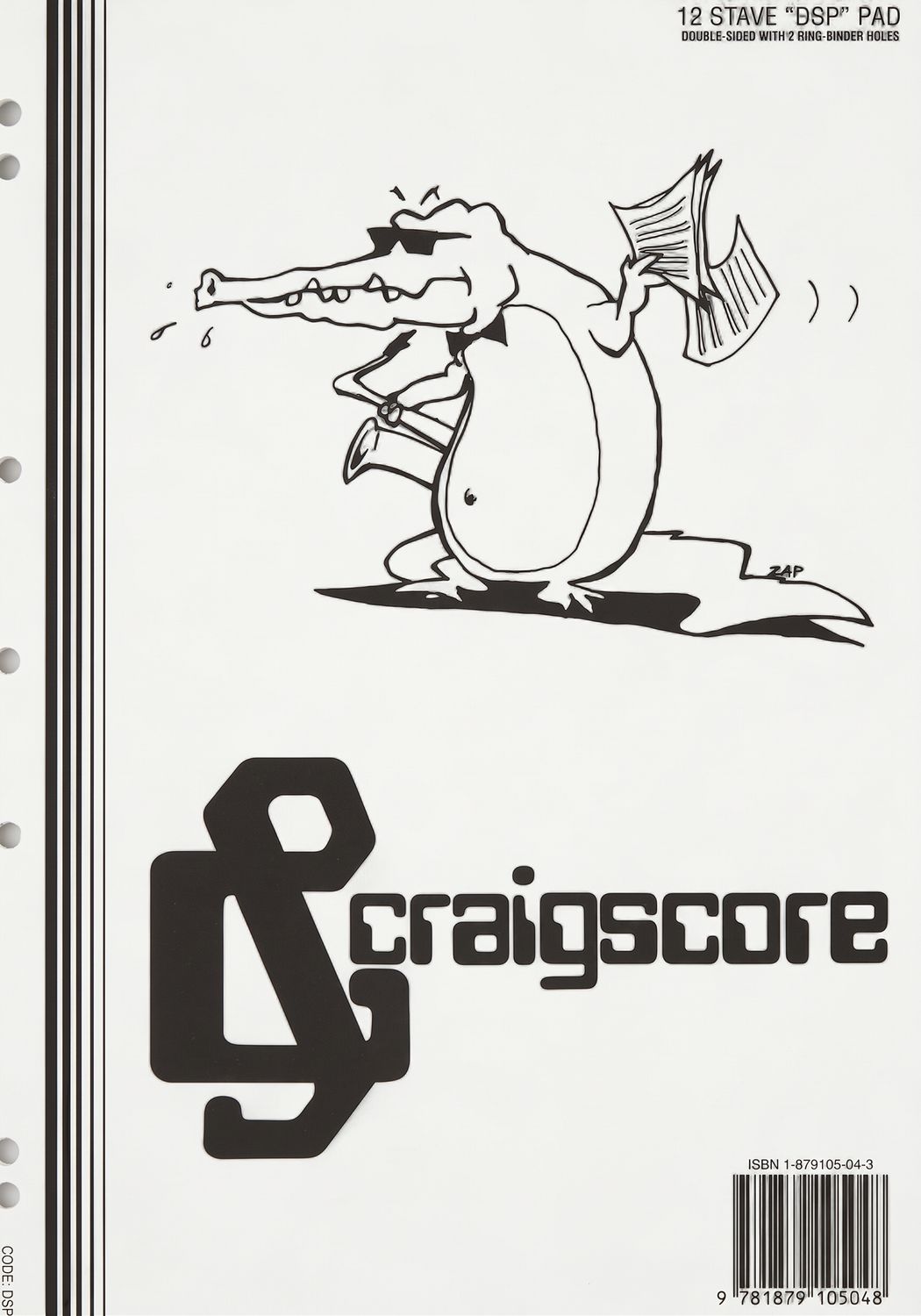 Craigscore 12 Stave DSP Manuscript Pad A4