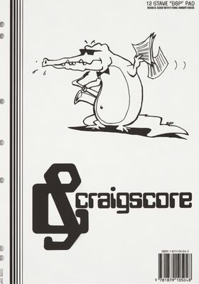 Craigscore 12 Stave DSP Manuscript Pad A4
