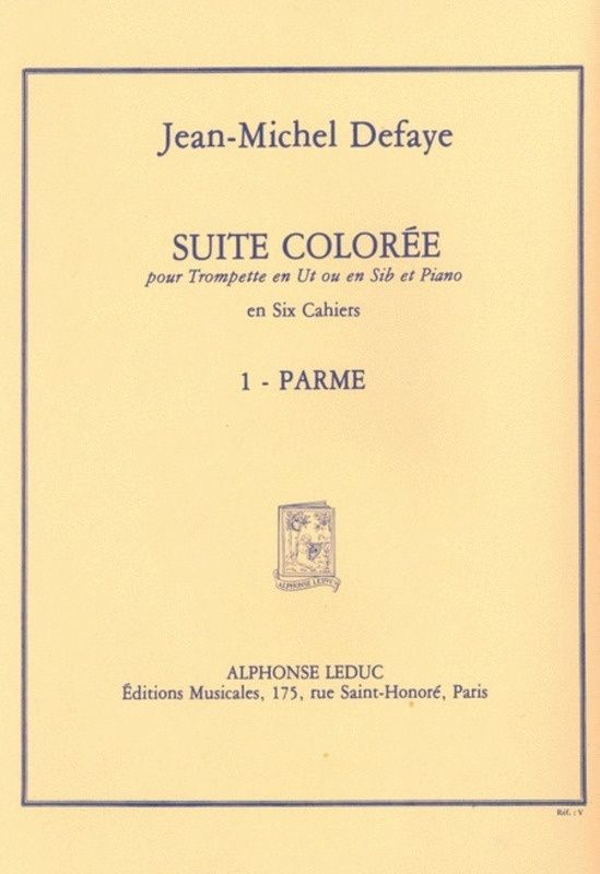 SUITE COLOREE No.1 Parme tpt/pno - JM DeFaye