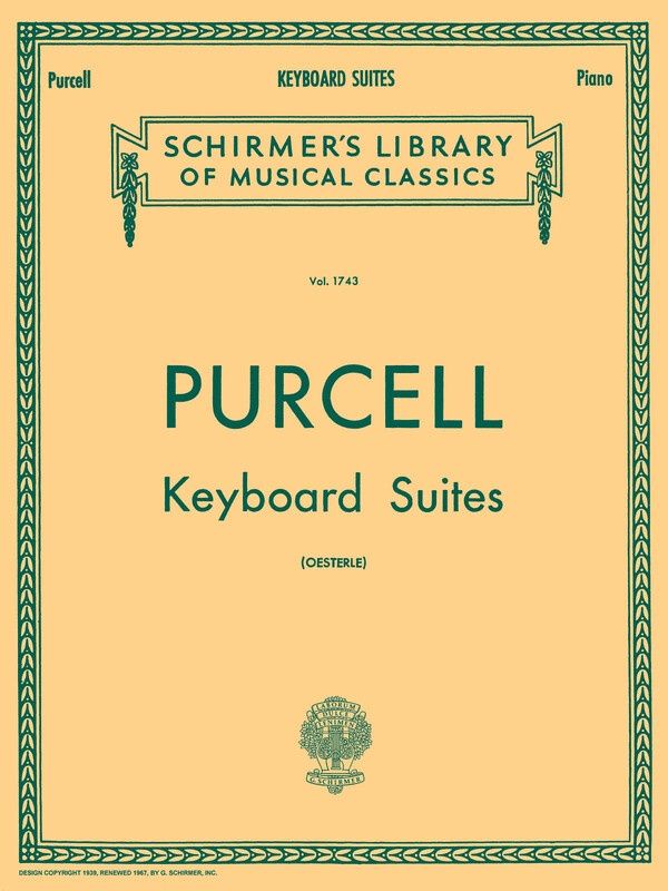PURCELL KEYBOARD SUITES for Piano - Henry Purcell
