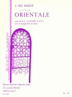 ORIENTALE for Trumpet and Piano - Barat