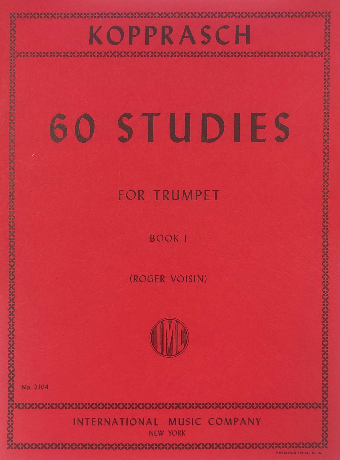 KOPPRASCH - 60 STUDIES 60 BK 1 TRUMPET