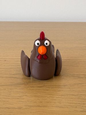 3d Printed Flexi Brown Chicken