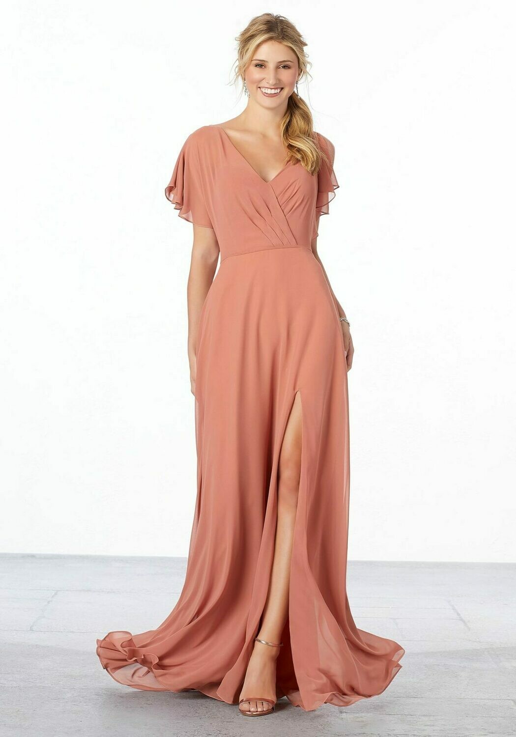 Morilee Bridesmaid Dress 21667 Desert Rose Size 18