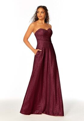 Morilee Bridesmaid Dress 21804 Bordeaux Size 14