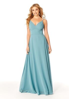 Morilee Bridesmaid Dress 21807 Deep Sea Size 18