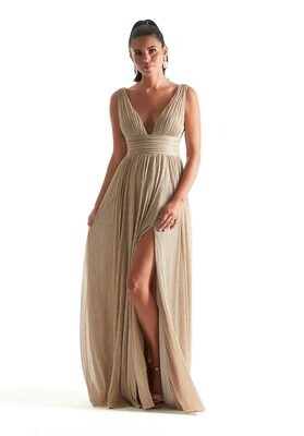 Morilee Bridesmaid Dress 21841 Gold Size 12