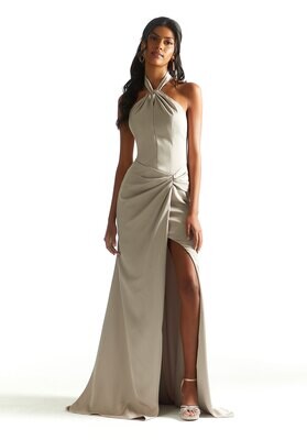 Morilee Bridesmaid Dress 21842 Latte Size 8
