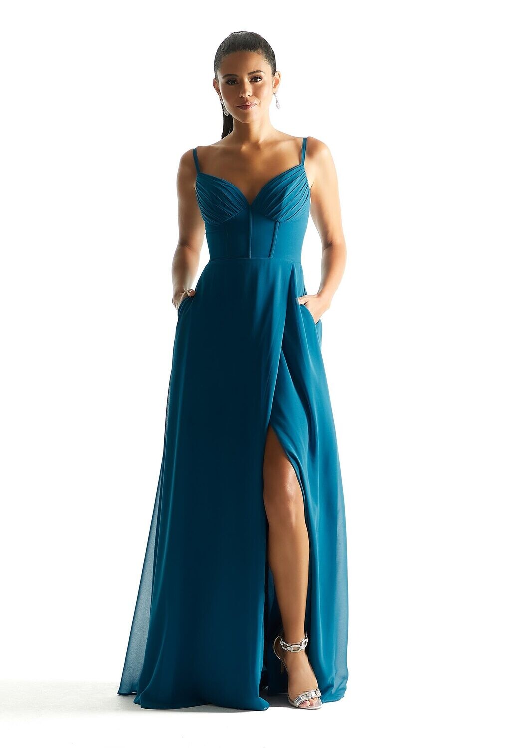 Morilee Bridesmaid Dress 21853 Marine Size 12