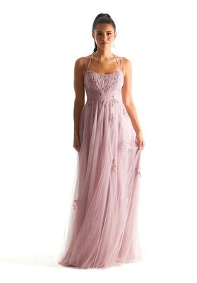 Morilee Bridesmaid Dress 21843 Desert Rose Size 14