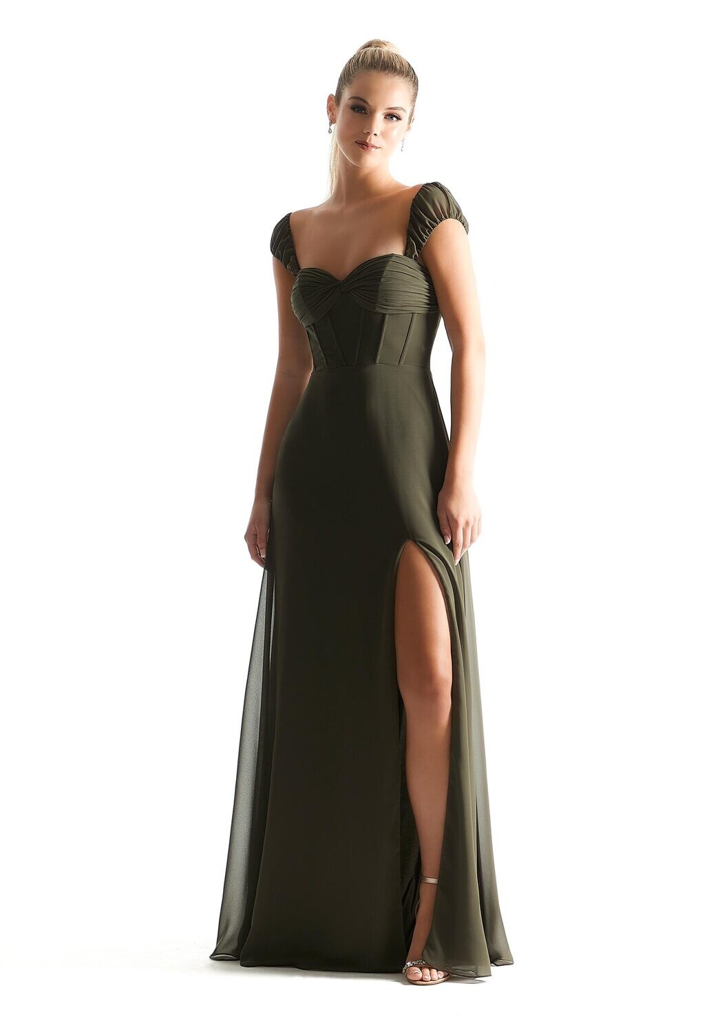 Morilee Bridesmaid Dress 21855 Thyme Size 8